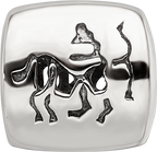 Sterling Silver 925 Sagittarius Zodiac Bead with Antiqued Finish  Personalized Charm for Bracelets