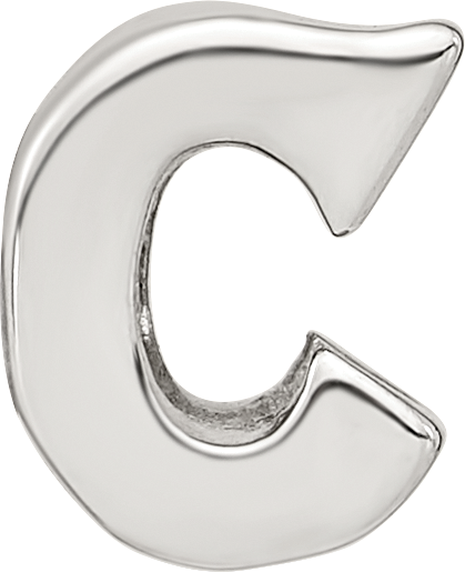 Sterling Silver Reflections Letter C Bead