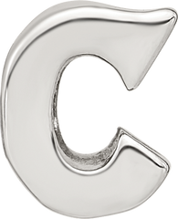 Sterling Silver Reflections Letter C Bead