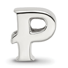 Sterling Silver Reflections Letter P Bead
