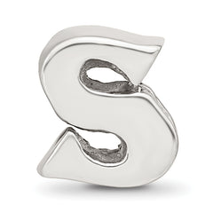 Sterling Silver Reflections Letter S Bead