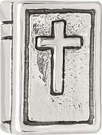 Sterling Silver 925 Antiqued Bible Bead with Themed Design by Sophia Jewelers