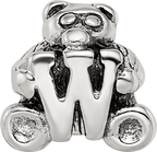 Sterling Silver 925 Kids Bead with Polished Antiqued Finish Solid