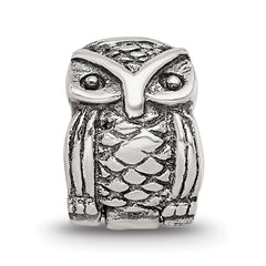 Sterling Silver Reflections Kids Owl Clip Bead