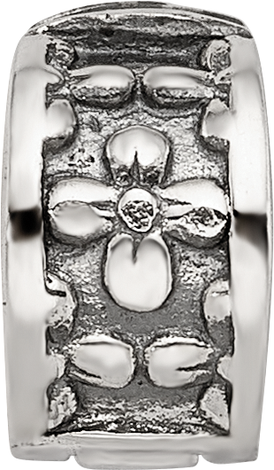 Sterling Silver Reflections Kids Floral Clip Bead